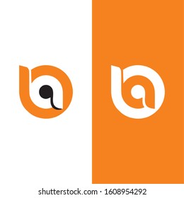 BA Intial Logo Icon Vector