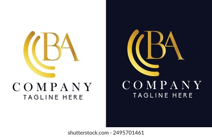 Ba letter logo for company 