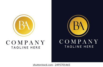 Ba letter logo for company 