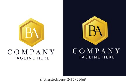 Ba letter logo for company 