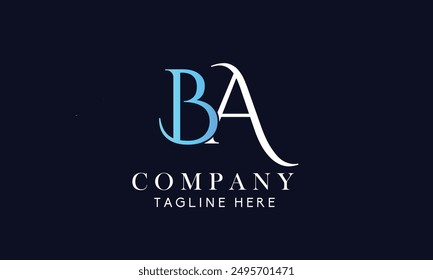 Ba letter logo for company 