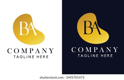 Ba letter logo for company 