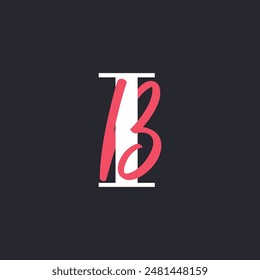 BA Letter Logo Concept. Creative Minimal Monogram B and A Logo Template. Universal Premium Logotype