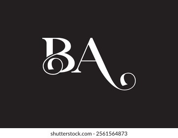 BA Letter logo design and company logo
