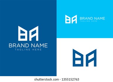 BA Letter Logo Design - Creative Typography logo