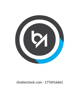 BA Letter Logo Design Creative Icon Modern Letters Vector Logo