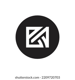 BA letter logo design, Creative modern alphabet BA logo vector illustration