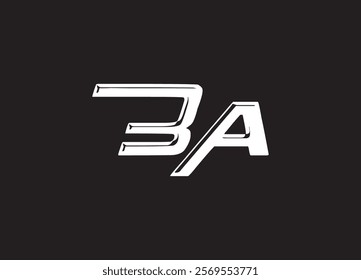 BA Letter Logo Design AND INITIAL LOGO
