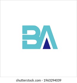 "BA" letter logo design for your brand and company name