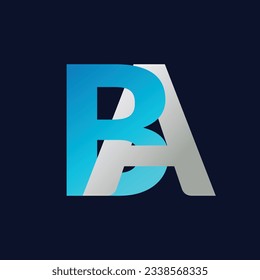 BA Letter Logo Template Illustration Design.