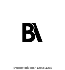 ba letter logo vector