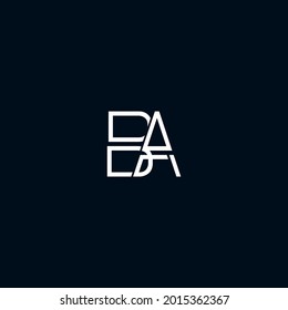 BA letter logo vector design with white color