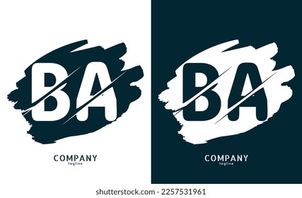 BA letter logo vector design template NEW