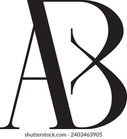 BA letter modern logo design