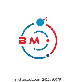 BA letter technology logo design on white background. BA creative initials letter IT logo concept. BA letter design