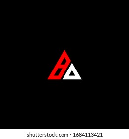 BA LETTER VEKTORILLUSTRATION LOGO ABSTRACT