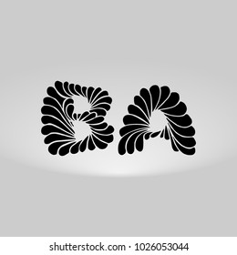 BA Logo, Decorative, Romantic