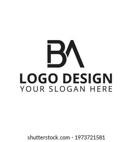 BA Logo design professional logo