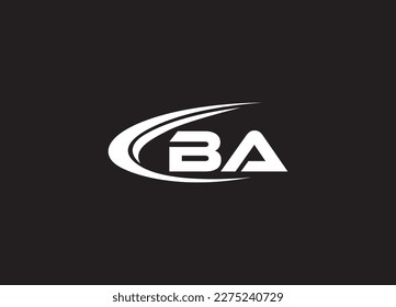 BA Logo Design Template Vector Branding Logo Design 