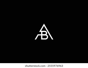 BA Logo Design Template Vector Branding Logo Design. Letter AB or BA logo design. AB minimal icon design vector. creative Letter BA logo elements. Simple letter AB letter 