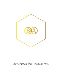 BA logo design and vector.