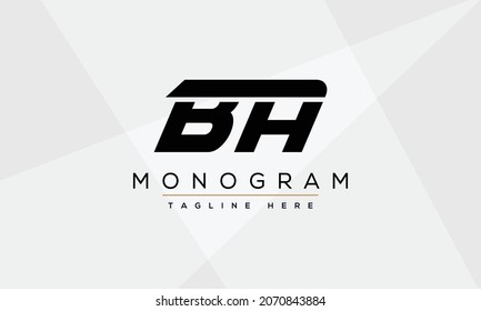 Diseño del logotipo de BA. Ilustración del vector BA.