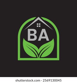 BA Logo Design Vector illustration template