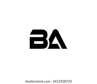 BA logo design vector template