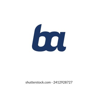 BA logo design vector template