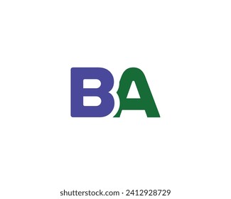 BA logo design vector template