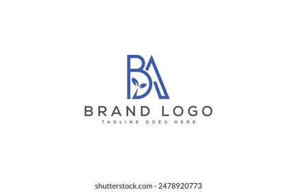 BA logo design vector template design for brand