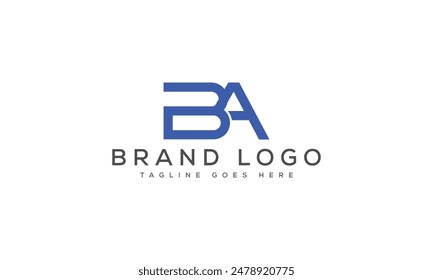 BA logo design vector template design for brand