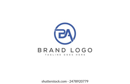 BA logo design vector template design for brand