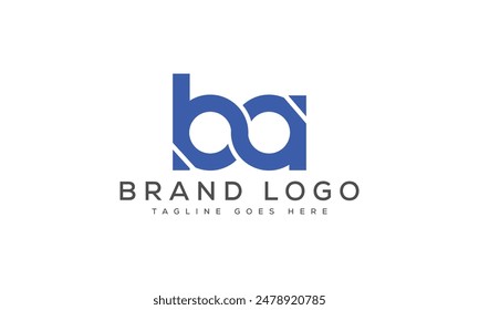 BA logo design vector template design for brand