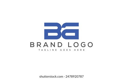 BA logo design vector template design for brand