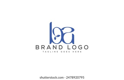 BA logo design vector template design for brand