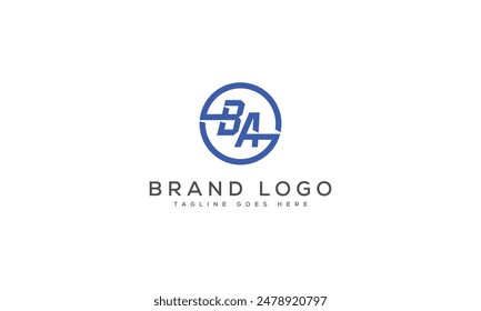 BA logo design vector template design for brand