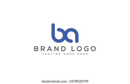 BA logo design vector template design for brand