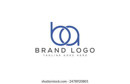 BA logo design vector template design for brand