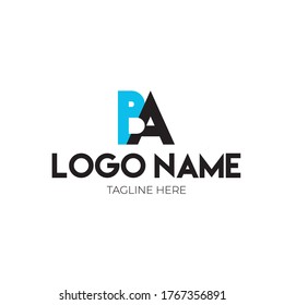 BA LOGO DESIGN, BILD, STOCK FOTO VEKTOR.