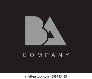 BA Logo. Letter design vector