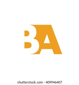 BA Logo | Vector Graphic Branding Letter Element | jpg, eps, path, web, app, art, ai | White Background