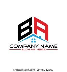 BA Real Estate Letter Logo Design