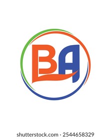 ba realstate design de logotipo de vetor