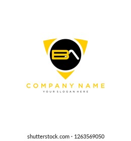 BA Security Guard Logo Icon template - Vector