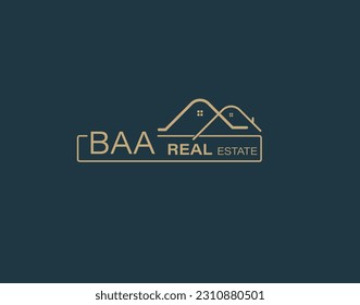 BAA Real Estate and Consultants Logo Design Vectors images. Luxury Real Estate Logo Design