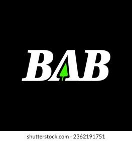 Icono de la letra inicial del nombre de la marca BAB.
