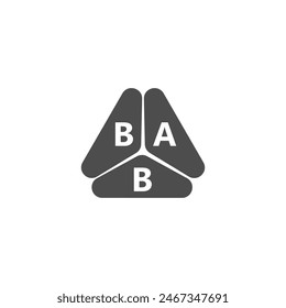 BAB letter logo design on white background. Creative  modern BAB letter logo design. Vector design.
Letters BAB, BAB logo  vector template. 