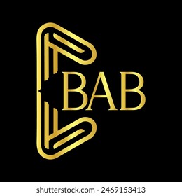 BAB letter logo vector design, BAB simple and modern logo. BAB luxurious alphabet design