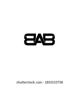 bab letter original monogram logo design